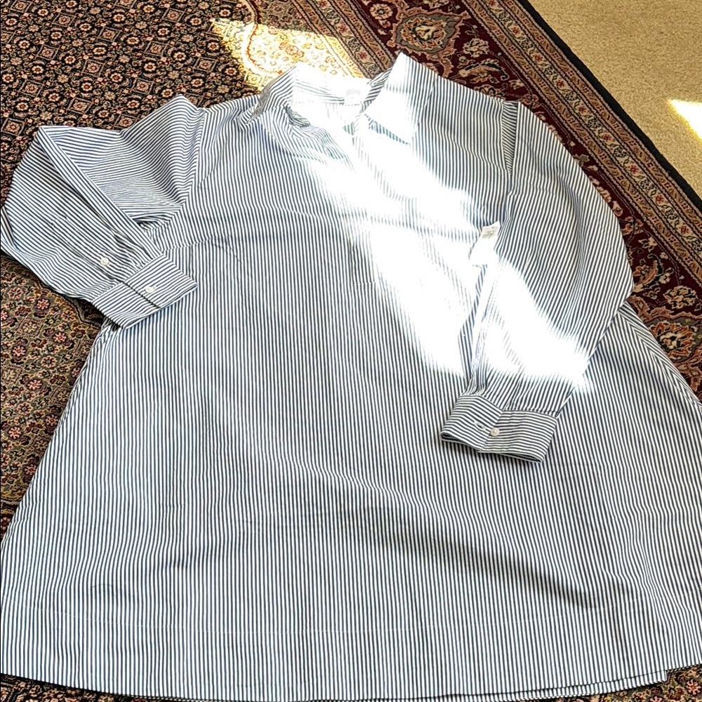 Old Navy Calla Lilly Blue and White Striped Dress - Picture 9 of 15